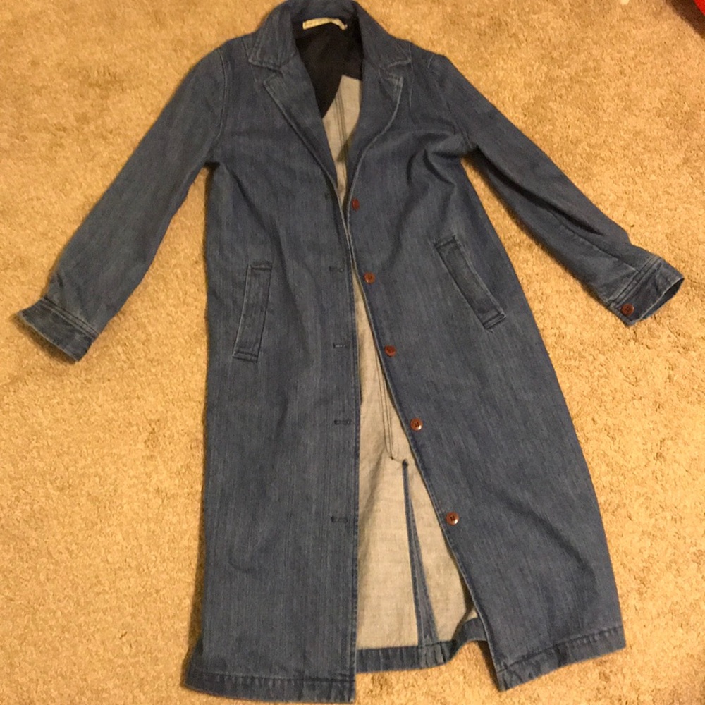 Long jean jacket